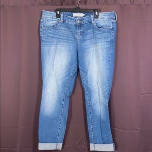 Torrid Crop Boyfriend Jean